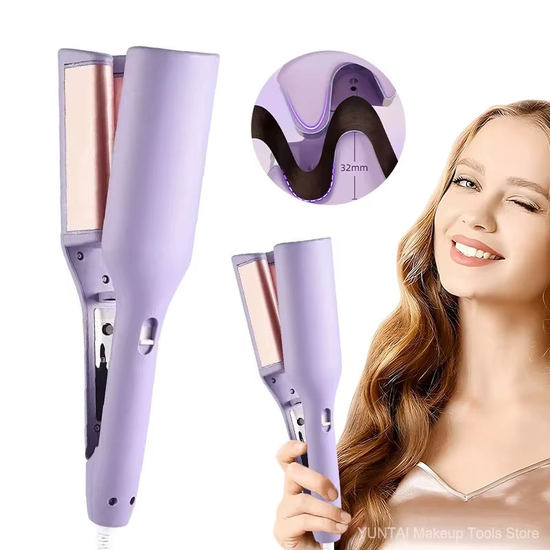Transform Your Hair with the 32MM Fast Heating Curling Iron - 4 Adjustable Temperatures for Perfect Waves