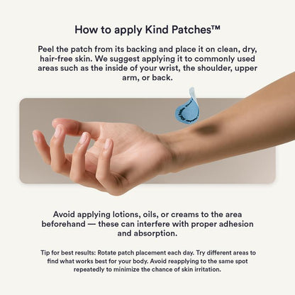 Elevate Your Wellness Routine with Kind Patches: 30 Vegan Berberine Transdermal Patches for Steady Energy Release